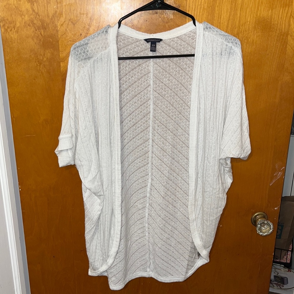 Sheer Short Sleeve Lightweight Cardigan